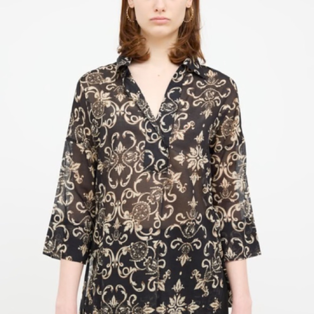 Escada Button Down Tunic